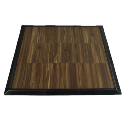 Greatmats Portable Dance Floor 3x3 Ft Kit, Wood Grain Vinyl Tap Dance 9 Pack (Espresso Oak)