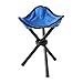 Produktbild jfhrfged Faltbarer Hocker tragbarer Strand Stativ Plane Sitz Camping Lazy Stuhl mit Lager 100KG (Blau)