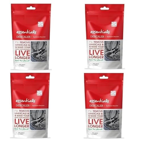 Image of Washing Machine Drum Cleaning Powder Descaling Powder For Top & Front Load compatible with IFB ESSENTIALS DESCAL Washing Machine Washing & Drum Cleaner Scale Remover (Pack of 4)