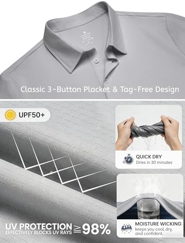 Men's Long Sleeve Polo Golf Shirts  - image 5