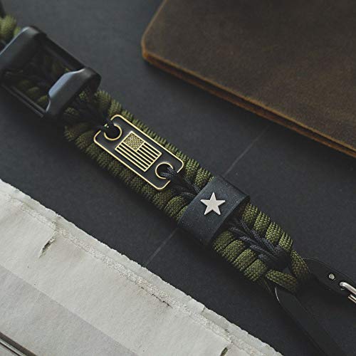 Iheartdogs Hero Company Never Forgotten Paracord Keychain With Carabiner & Bottle Opener - Helps Pair Veterans With A Service Dog #TOP5