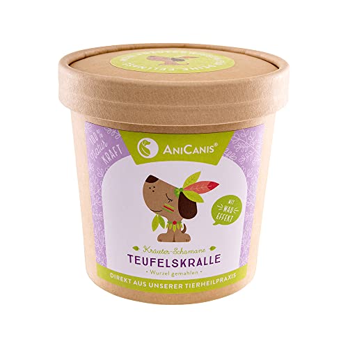 AniCanis Teufelskralle für Hunde & Katzen - Teufelskrallenpulver - Gelenke Sehnen & Bänder - Futterzusatz Nahrungsergänzung - 100g AniCanis Teufelskralle für Hunde & Katzen - Teufelskrallenpulver - Gelenke Sehnen & Bänder - Futterzusatz Nahrungsergänzung - 100g