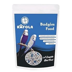 Rafola Premium Bird Food for Budgies Mix – 1 kg (2.2 lbs) – Nutritious Seed Blend for Budgies, Cockatiels, and Exotic Birds of All Life Stages