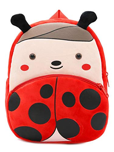 YOSICIL Mochilas de Mariquita para niños Pequeños Linda Aventuras de Ladybug Rojo Bolso