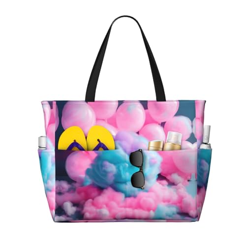Sac à bandoulière imperméable contre la pluie imprimé bonbons en coton
