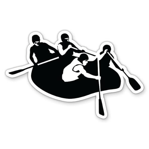 Whitewater Rafting Stickers 2-Pack Waterproof Vinyl Decals