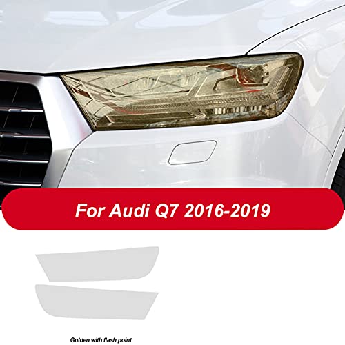CGFZNUB Auto Koplamp Beschermfolie Restauratie Transparant Zwart TPU Sticker, voor Audi Q7 2016 2017 2018 2019 2020… - Image 3
