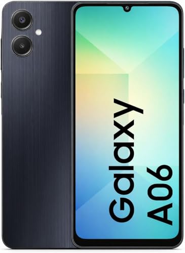 Image of Galaxy A06 4G Smartphone, 4GB RAM, 64GB Storage, 50MP Dual Camera, IP54 Water Resistant, Voice Focus Technology, 4 OS Upgrades, Black Edition