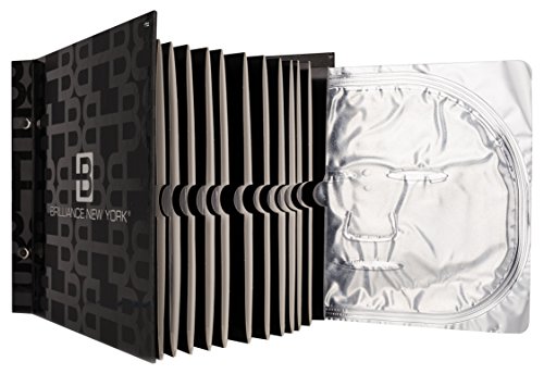Brilliance New York Anti Aging Face Mask Caviar Collection Set Of 12 For Dark Circles and Puffiness One Year Supply!