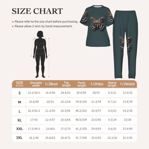 Pyjama imprimé papillon de nuit idéal pour vos soirées cocooning