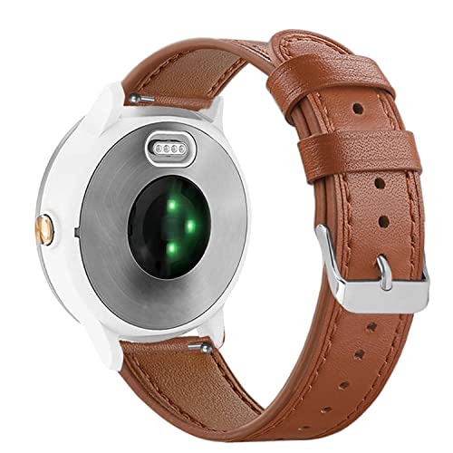 Abanen for Garmin Vivoactive 5/ Venu Sq/Venu 2 Plus Watch Band,20mm Genuine Leather Quick Release...