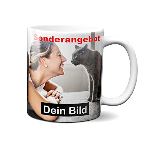 online-hut Tasse zum selber individuell Gestalten / Personalisierbar mit eigenem Foto, Text und Schrift / Fototasse / Werbetasse / zum bedrucken / Motivtasse / Firmentasse / mit Logo PT-165 Cover