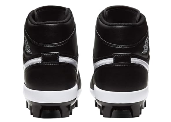 Jordan Air 1 Retro MCS Men's Baseball Cleats Triple Blackwhite Sz12