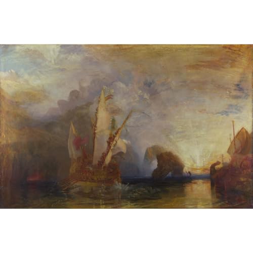 Ulysses deriding Polyphemus grande affiche mythologique pour salon élégant