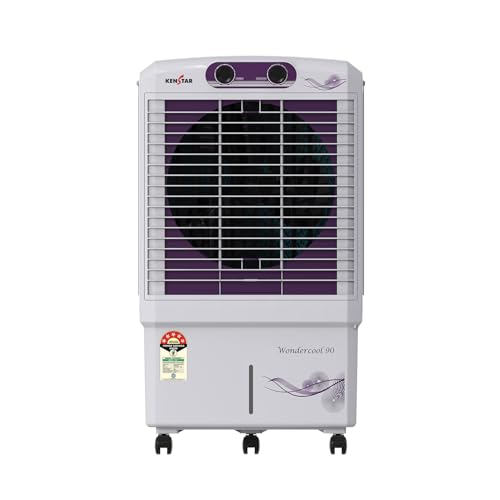 Kenstar Wondercool HC 90 Desert Air Cooler 90L Honeycomb Pads Powerful Air Throw High Speed Motor Inverter Compatible 5 Star BEE Rating with 5 Year Warranty