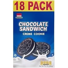 AJS - Sobisk Chocolate Sandwich Creme Cookies, 18-Pack 2 boxes