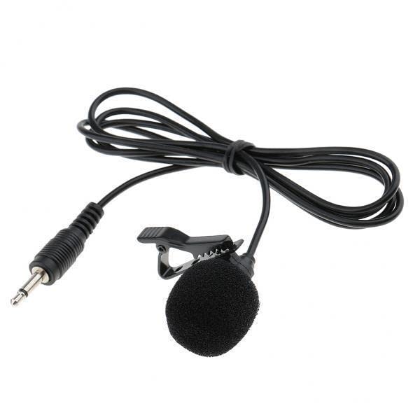8xLavalier Lapel Tie Clip-on Vacuum Tube Microphone 3.5mm Straight Angle-picture-25