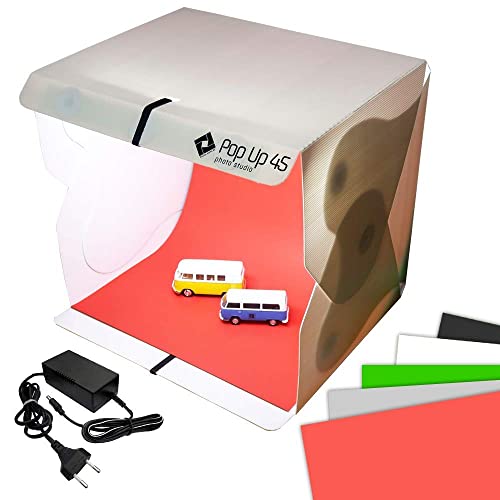 Luzes de LED + Studio 45cm + Fundos Fotográficos Grande Portátil - Para Fotos de E-Commerce