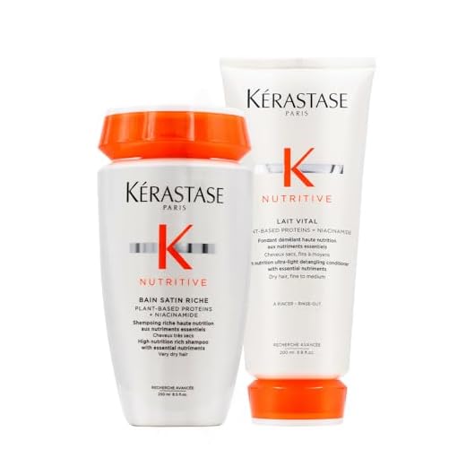 Kérastase Bain-Satin 2 und Lait-Vital (Shampoo und Pflegespülung) Doppelpack