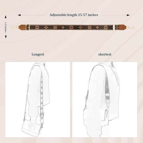 Purse Strap,Replacement Wide Crossbody Strap Adjustable Shoulder Strap for Handbag Bag2