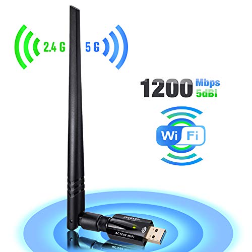 ANEWKODI USB Wifi Adapter for PC 1200Mbps USB 3.0 Dual Band 2.4G/5G 802.11AC
