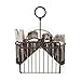 Gourmet Basics by Mikasa 5153168 Rope Metal Tabletop Flatware and Napkin Picnic Caddy, Antique Black