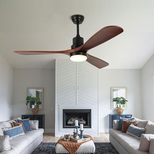 Ventilateur de plafond 6 vitesses éclairage LED variable moteur CC 35W