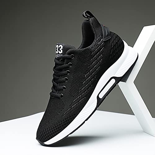 Men's Elevator Sneakers 2.36 Inch Invisible Height Increasing Lace up Fashion Sneakers2