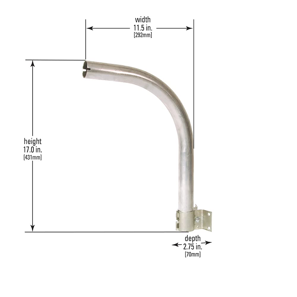 Halo EA24 Aluminum Outdoor Area Light Mounting Arm, 24