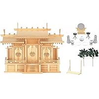 Amazon｜[ 神棚 ] 屋根違い三社 (小サイズ) 高さ42cm × 幅54cm