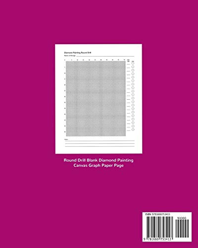 My Diamond Art Painting Patterns & Designs Round Drill Sketchbook: Notebook with Round Drill Graph Paper Pages to Design Your Own Diamond Painting Custom Patterns & Designs image 4