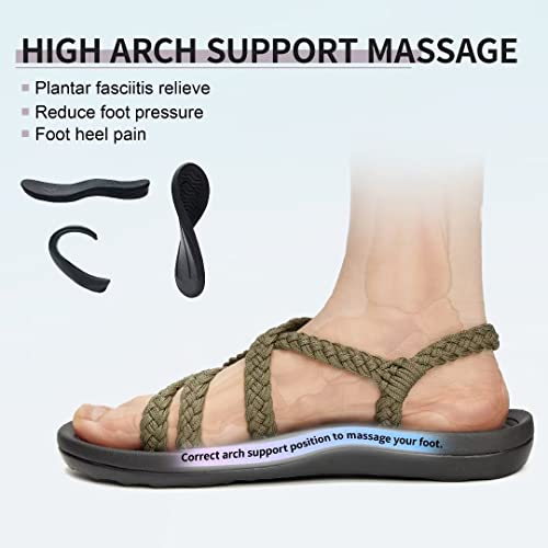 Megnya Comfort Sport Sandals For Women, Arch Support Slide Sandals With Adjustable Straps, Women's Walking Sandals For Beach/Travel/Hiking Taupe Size 11 #TOP2