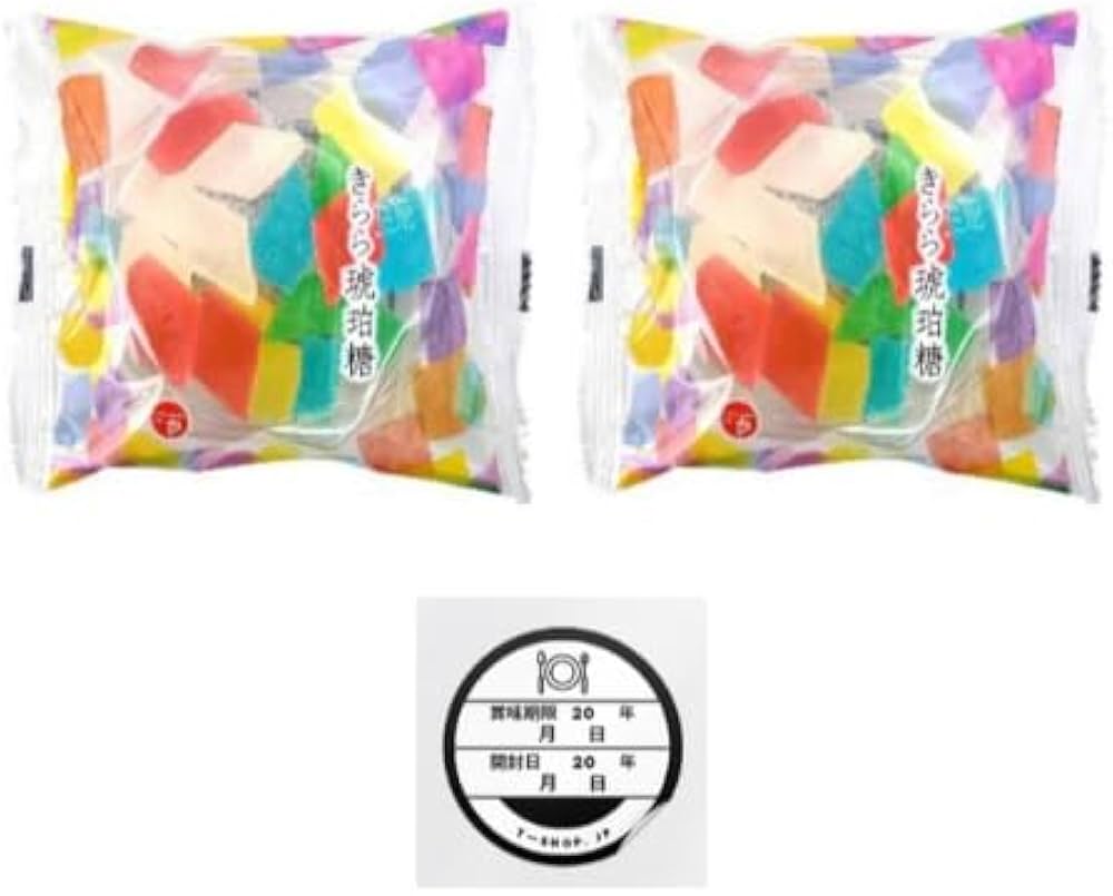 Amazon | 津山屋製菓 きらら琥珀糖 100g 2袋セット 琥珀糖 kohakutou