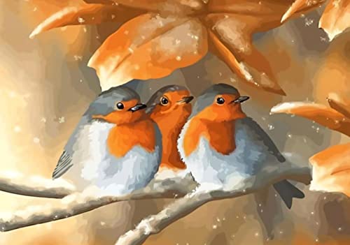 Kit point de croix oiseau 11CT broderie fleurs de qualité pour artisanat d'art 40x50