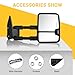 Towing Mirrors for 1999-2002 Chevy Silverado GMC Sierra 1500 Tow Mirrors, 2000-2002 Suburban Tahoe Sierra Yukon 1500 2500 with Power Heated Arrow Turn Signal Backup Light Extendable Pair Set