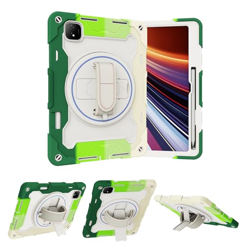 Coque antichoc Honor Magic Pad 2 2024 rotative à 360 degrés avec poignée et fente stylet intégrée