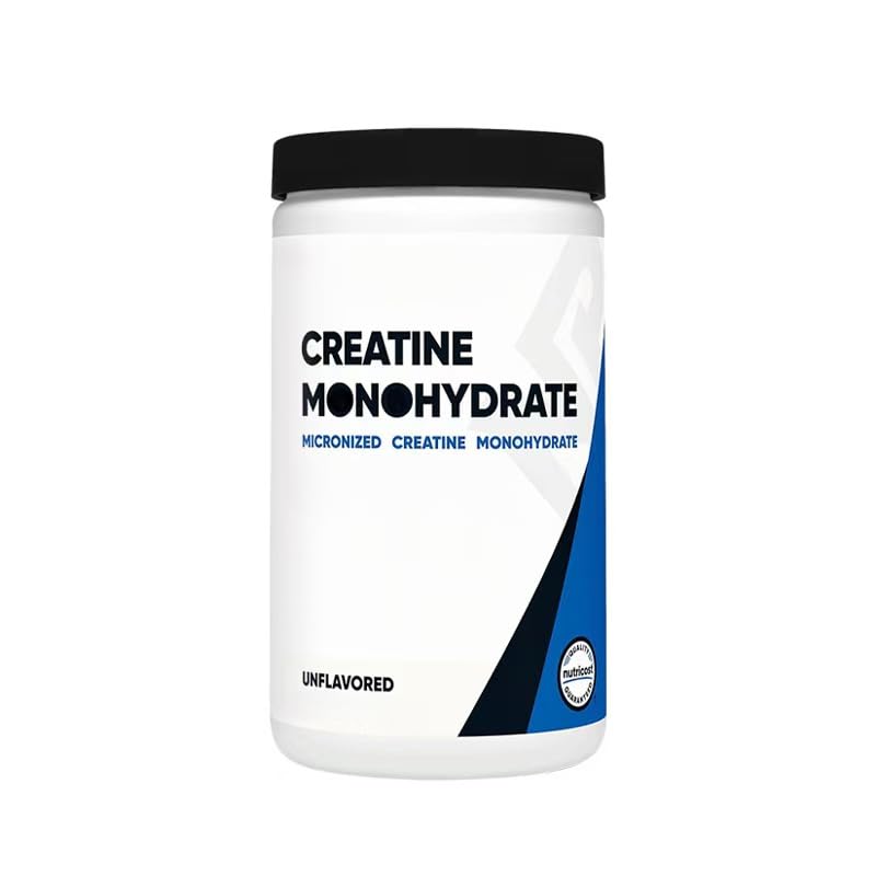 Monohidrato de creatina en polvo micronizado - Suplemento de creatina micronizada - Vegano, sin OGM, sin gluten