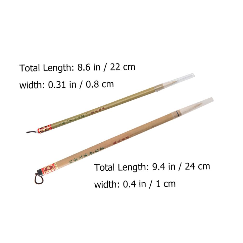 Grand Pinceau Ancien De Calligraphie Chinois à Poils D'ours - Antiquités