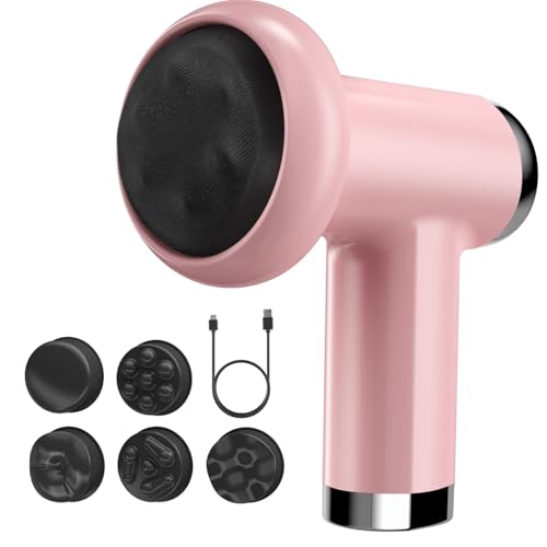 medcodes Anti Cellulite Massage Tool, Body Sculpting Machine for Women, Lymphatic Drainage Device with Lipo Roller, Handheld Home Use for Belly Fat, Stomach, Thighs & Buttocks Sculpting (Pink)