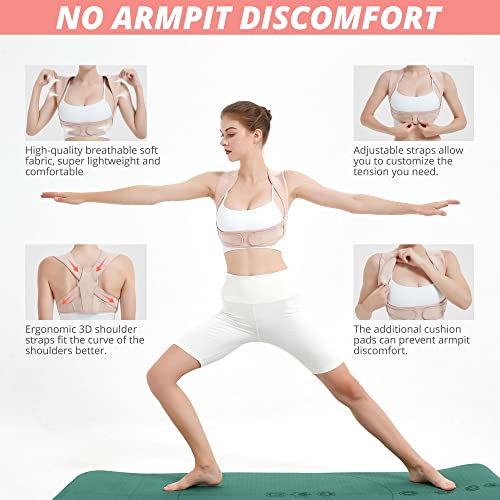 Shaperky Posture Corrector For Women And Men, Adjustable Upper Back Brace For Posture Hunchback Support And Providing Pain Relief From Neck, Shoulder, And Upper Back,S/M（29"-36" #TOP3