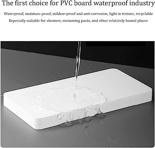 NOALED Urinal-Trennwand, Toilettentrennwand, Urinal-Trennwand, 4 Stück, zur Wandmontage, Urinal-Trennwand aus Holz, wasserdichte Urinal-Trennwand aus PVC – Bild 4