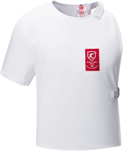 Chaleco de esgrima adulto para niños, traje de esgrima, equipo de esgrima certificado CE 350N traje protector - blanco, Derecha