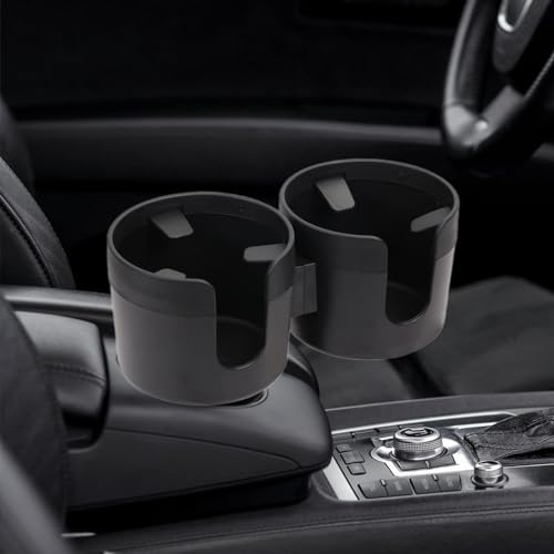 Extension porte-gobelets pour véhicule avec base rotative extensible noire - 4