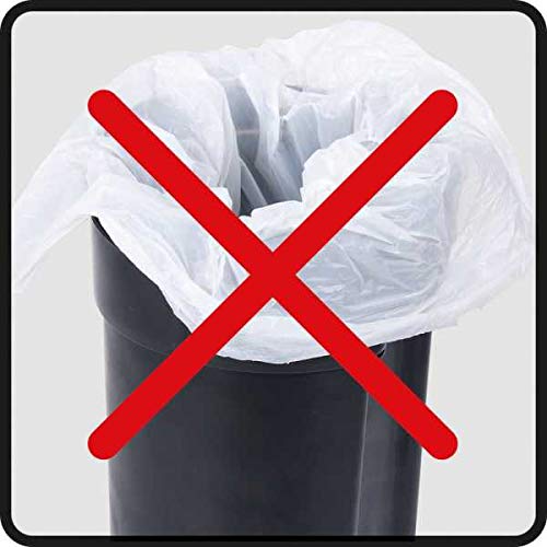 WENKO Leman Terracotta Cosmetic Pedal Bin, Terracotta/Black, 3 L - Image 3