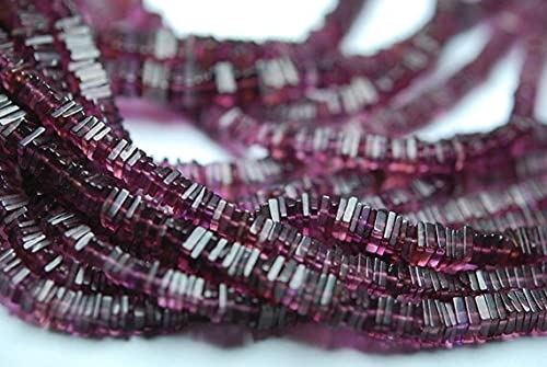 Rhodolight Garnet Smooth Heise Cube 4mm pour création de bijoux uniques