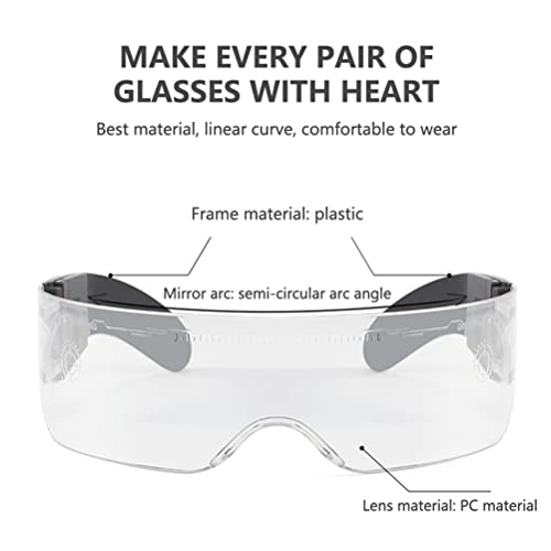 CYISONAL 2 pares de óculos luminosos de LED com 7 cores brilhantes e luz de óculos estilo futurista