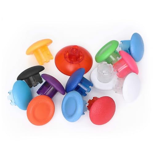 Image of Interchangeable Thumbsticks for PS4 /PS5 /PS5 Edge Controllers - Swap Thumb Sticks Joysticks Replacement for Xbox One /Xbox One X Series Controllers (Black)