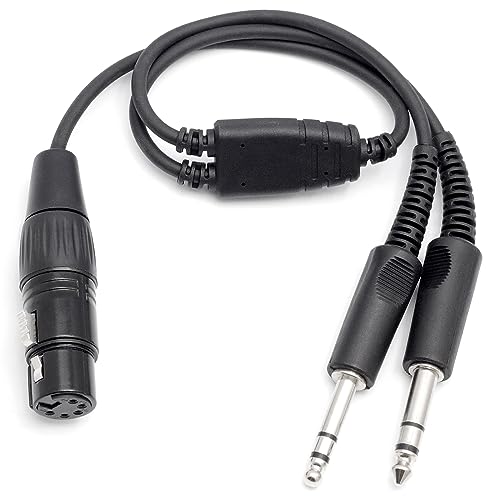 Câble adaptateur pour casque d'aviation résolvant l'incompatibilité Airbus XLR 5 broches GA