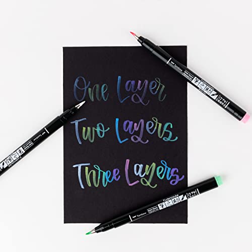 Tombow 56448 Fudenosuke Brush Pens, Pastel, 6-Pack by Tombow - Image 6