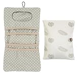 XHCTNB 1 Piece Diaper Bag Organizer, 2 in 1 Reusable Nappy Pouch and Cosmetic Storage for Mum, Portable Travel Accessory for Diapers Wet Wipes Organizer
